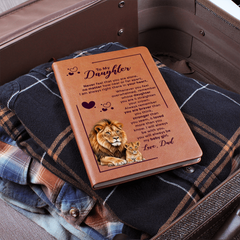 To My Daughter Your Crown – Leather Journal