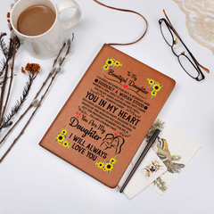 To My Daughter Proud – Leather Journal